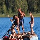 Cómo hacer que una balsa flote