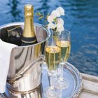 How to Wrap a Linen Napkin Around a Champagne Bottle