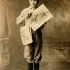 Repartidor de periódicos de los años 20