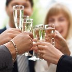 Group of people toasting with glasses of champagne