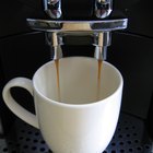 Steaming cup of coffee