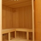 Private sauna in a health spa