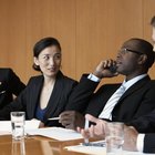 Businessman giving speech at podium