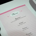 Los tipos de menúes en los restaurantes