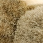 Gray rabbit fur as background or texture