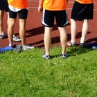 Boy Tying His Tennis Shoe