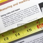Instruções para ler um fita métrica