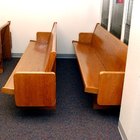 Como limpar os bancos da igreja