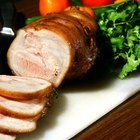 roast pork plated meal
