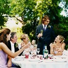 Waiter with tray of pastry