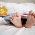 baby girl in cot