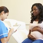 Pregnant woman with pills