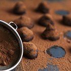 Cocoa powder in measuring spoons