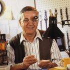 Man repairing wristwatches