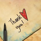 Gold pen in case and thank you card