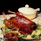 Grilled pheasant with bacon and spices and vegetables