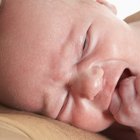 Infant boy showing upset