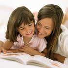 Mother and daughter reading