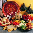 Young woman warming tortillas