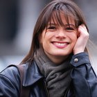 Portrait of happy young woman outdoor