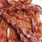 bacon bits cut out on white