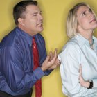Couple having disagreement at home
