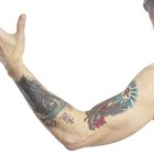 Man with tattooed arms  