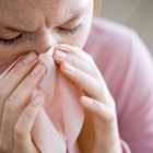 Sintomas de gripe acompanhados de erupção cutânea