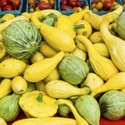 Turban squash on display at the market