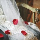 Senior Newlyweds Cutting their Wedding Cake