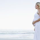 Pregnant woman with pills