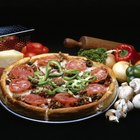 Pizza with tomatoes and olives