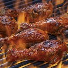 Backyard barbecue grill closeup