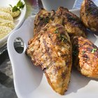 Crispy roasted chicken with thyme and garlic