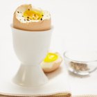Eggs in bowl on kitchen counter