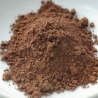 Chocolate blocks in pot