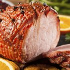 Roasted christmas ham