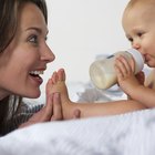 child is eating