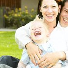 close-up of a family having fun at the beach