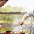 Backyard barbecue grill closeup