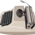 Partes operativas de uma máquina de escrever