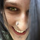 Teenage girl with star tattoos
