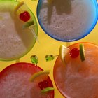 Drinques gelados com rum Malibu