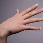 Removing the cuticle by manicure nippers