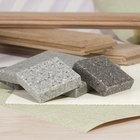 Três tipos de rocha usadas ​​em materiais de construção