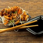 Couple in Restaurant eating fast food