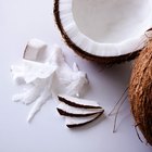 A jar of coconut oil on a wooden table