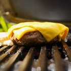 Close-up of meat on grill