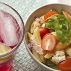 Glass of pineapple juice and fruit