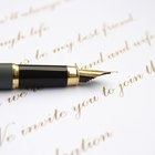 Gold pen in case and thank you card